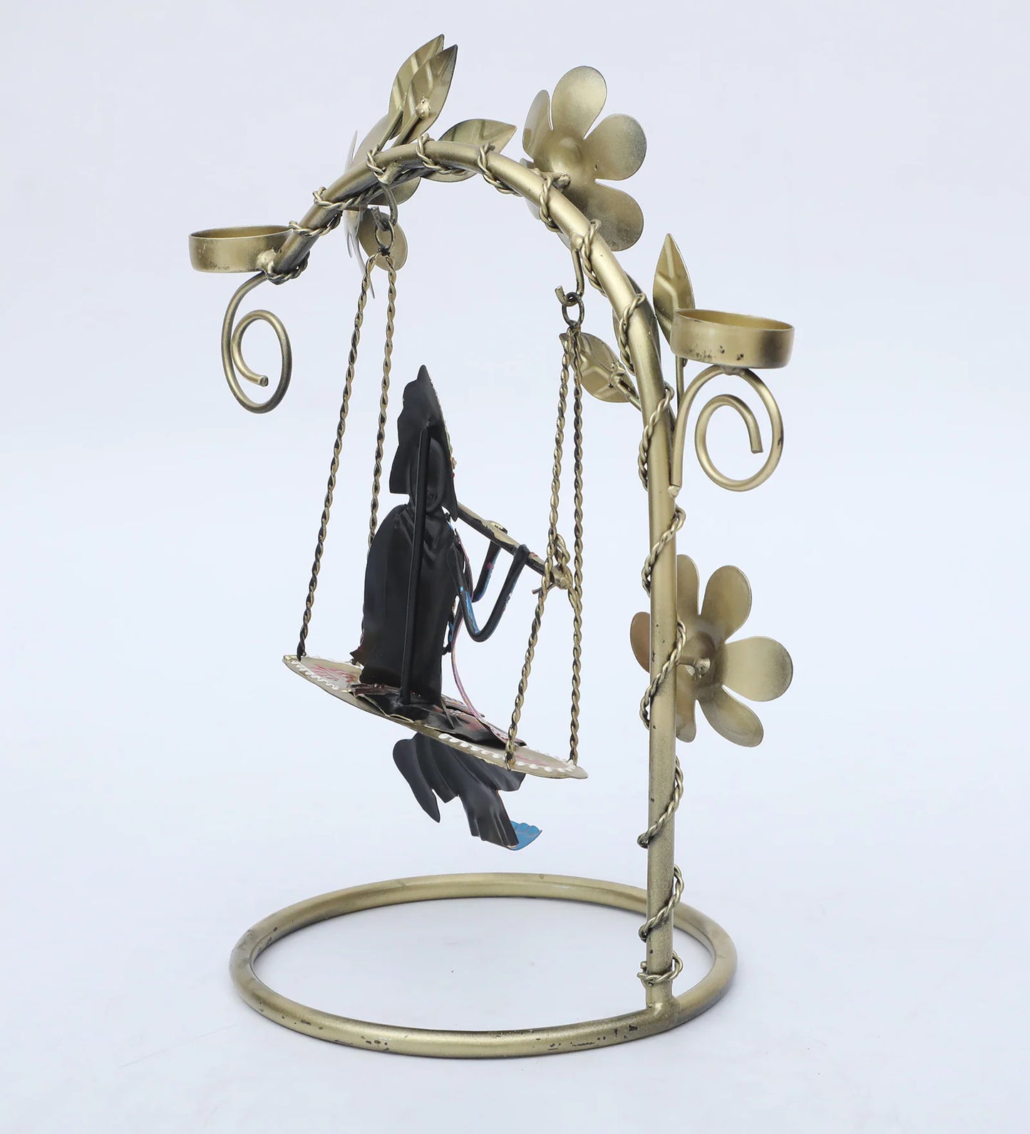 Krishna on Jhula with Bansuri – Elevate Your Space with Divine Elegance