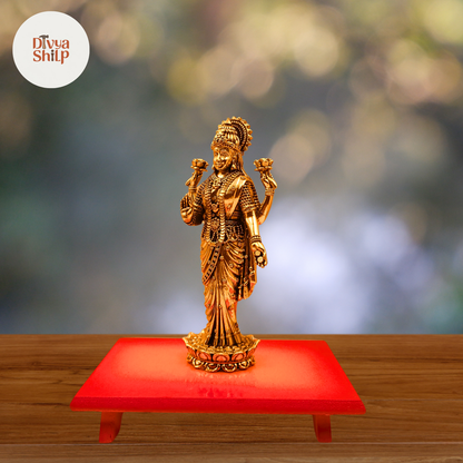 Decorative brass Lakshmi murti ideal for Diwali puja and gifting