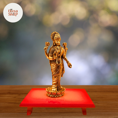 Lakshmi Devi murti handcrafted in traditional Indian style